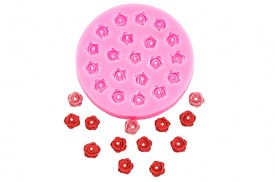 Molde silicona 20 mini rosas